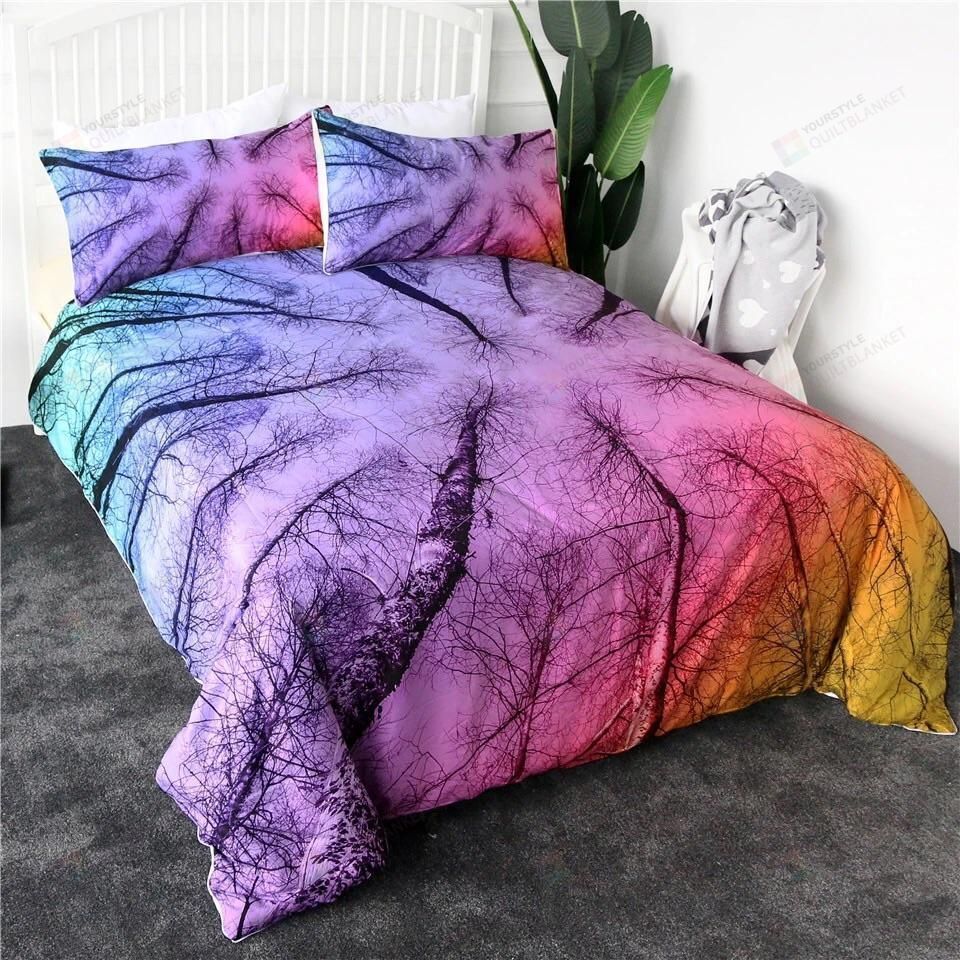 Woodlands Cotton Bed Sheets Spread Comforter Duvet Cover Bedding Sets