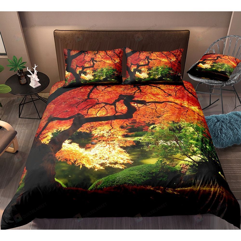 Forest Landscape Bedding Set Cotton Bed Sheets Spread Comforter Duvet Cover Bedding Sets