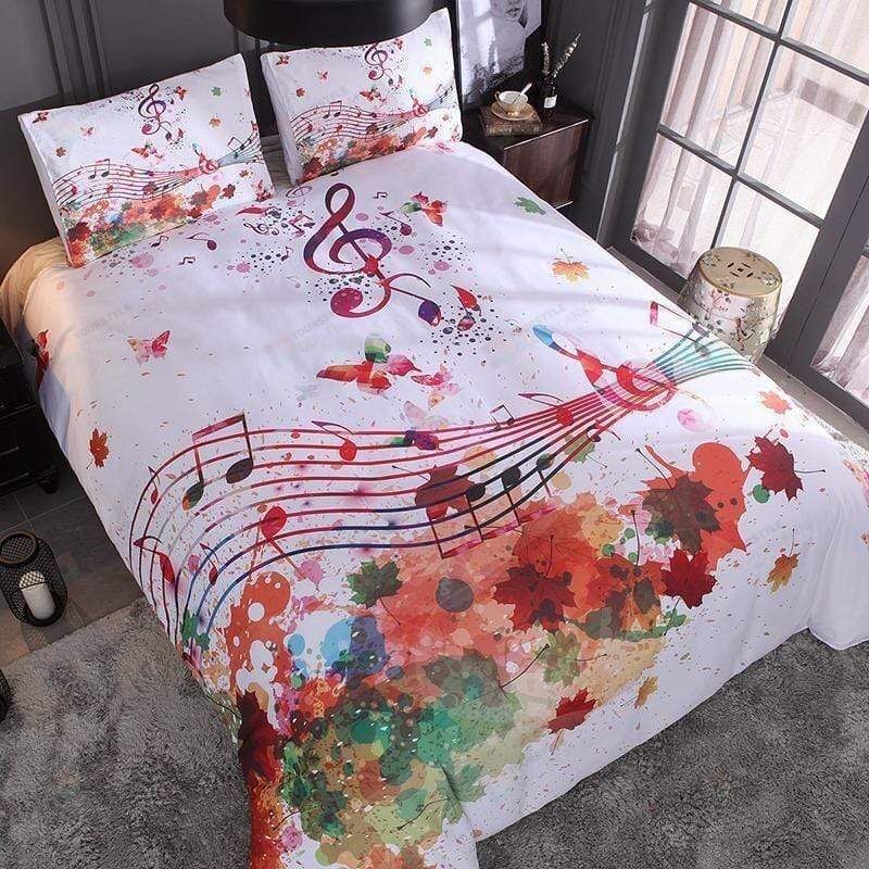 Colorful Art Music Duvet Cover Bedding Set