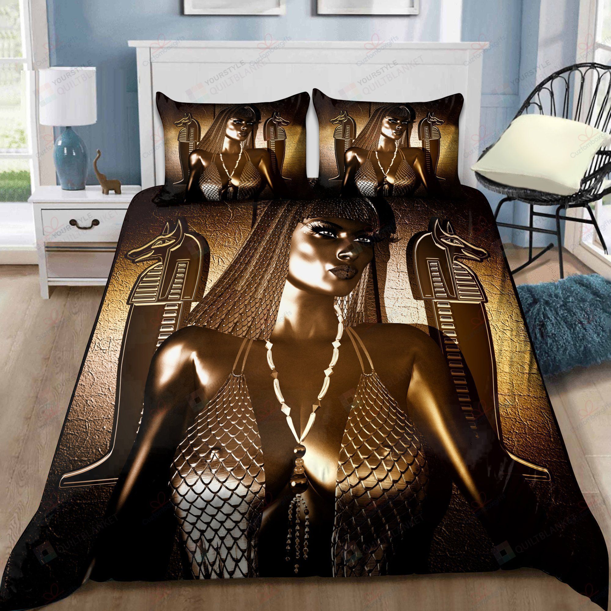 Ancient Egyptian Bedding Set Bed Sheets Spread Comforter Duvet Cover Bedding Sets