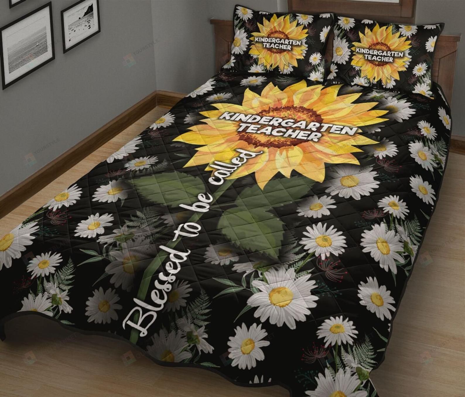 Sunflowers Cotton Bed Sheets Spread Comforter Duvet Cover Bedding Sets