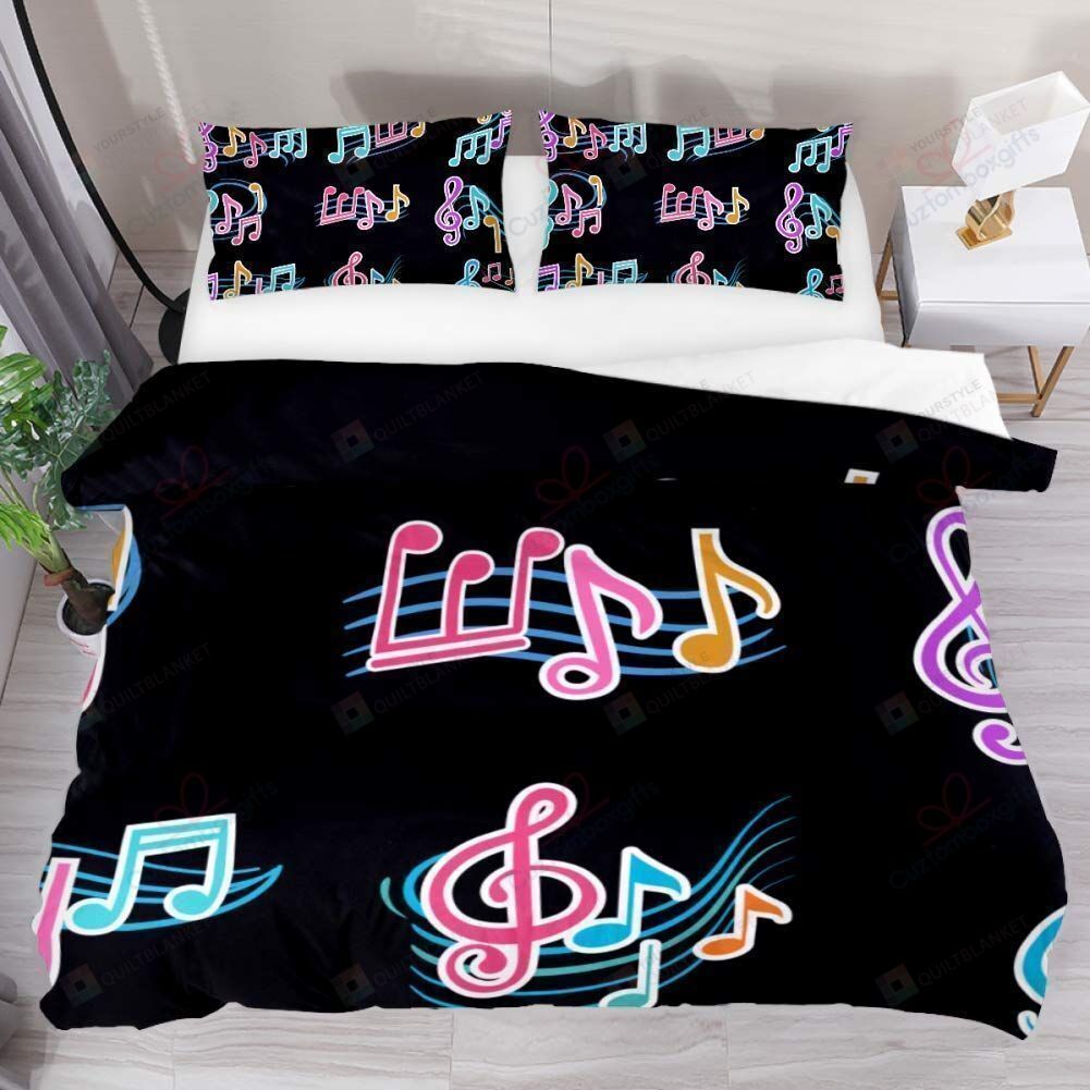 Musical Note Bedding Set Bed Sheets Spread Comforter Duvet Cover Bedding Sets
