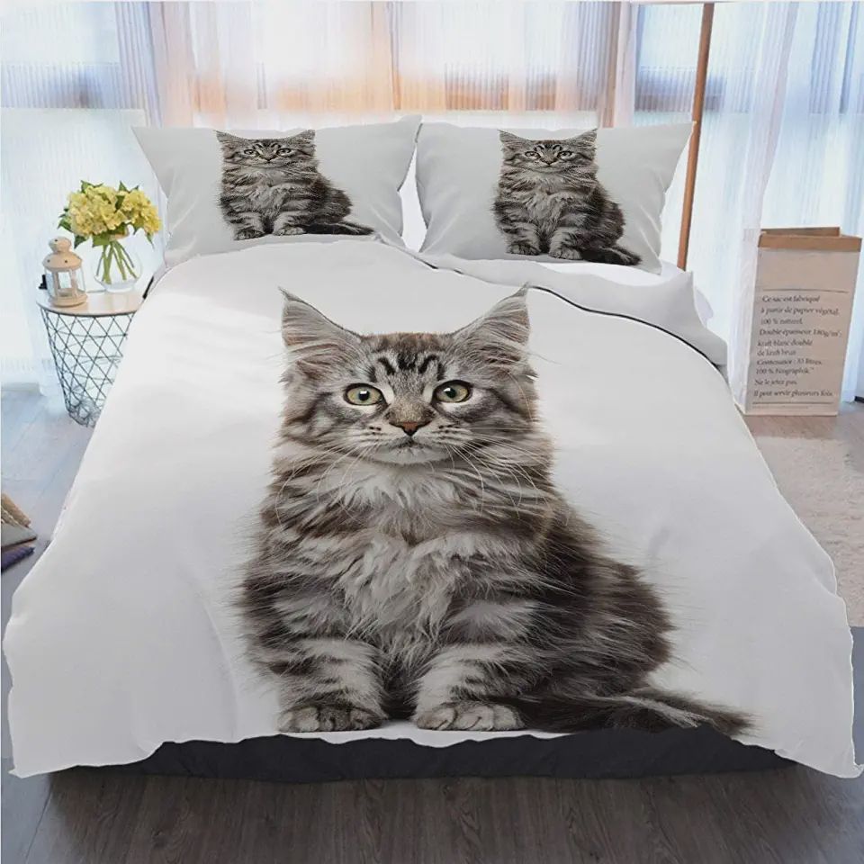 Maine Coon Bed Sheets Spread Comforter Duvet Cover Bedding Sets