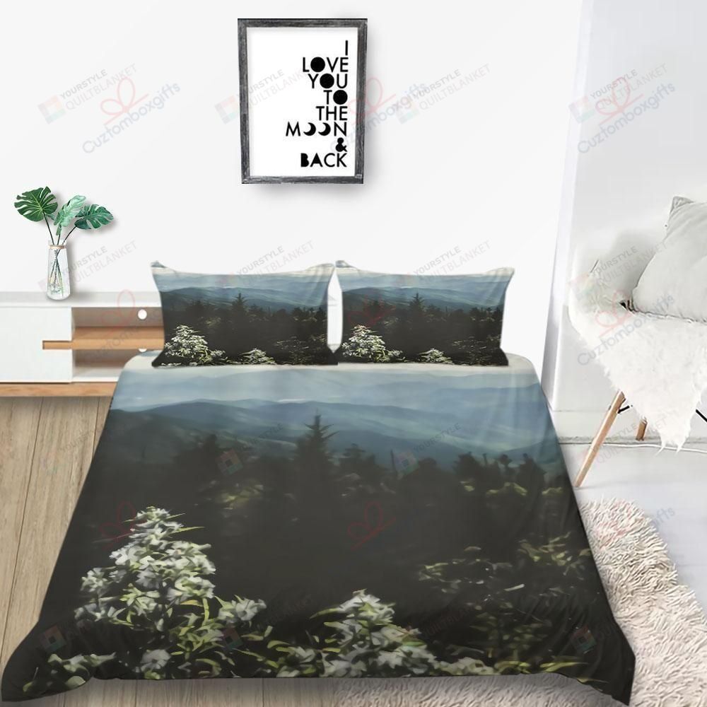 Forest Mountain Range Nature Bedding Set (Duvet Cover & Pillow Cases)
