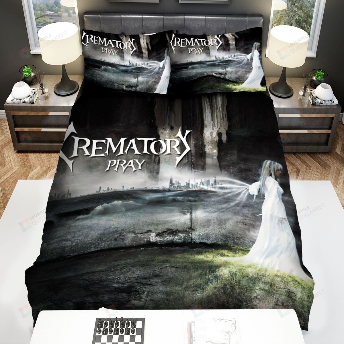 Crematory Pray Bed Sheets Spread Comforter Duvet Cover Bedding Sets