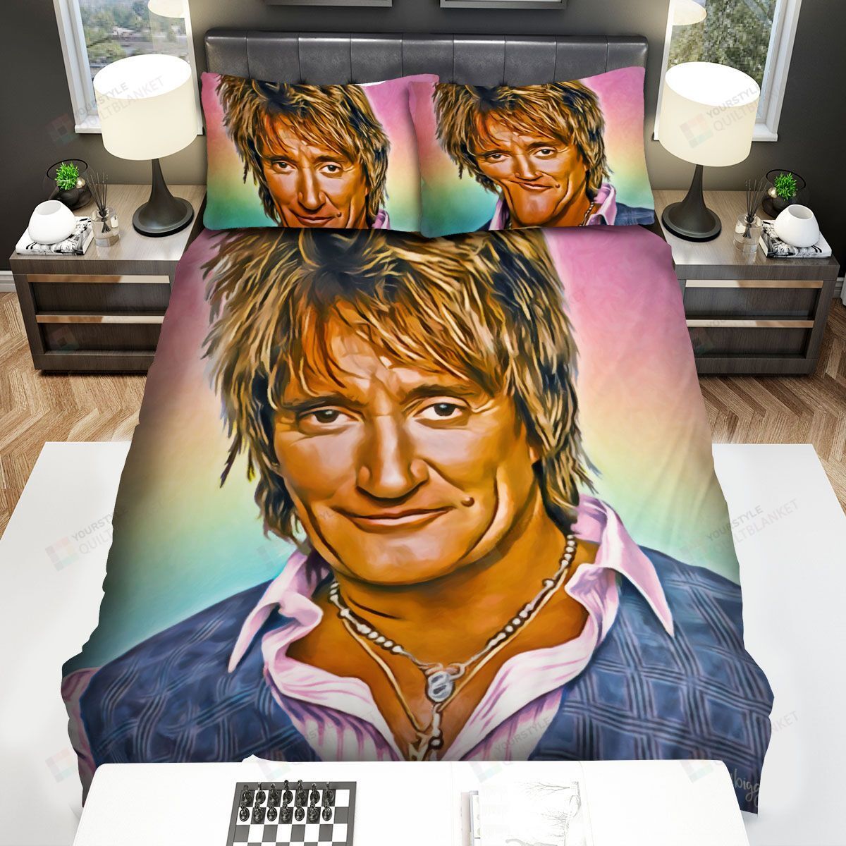 Rod Stewart Bed Sheets Spread Comforter Duvet Cover Bedding Sets