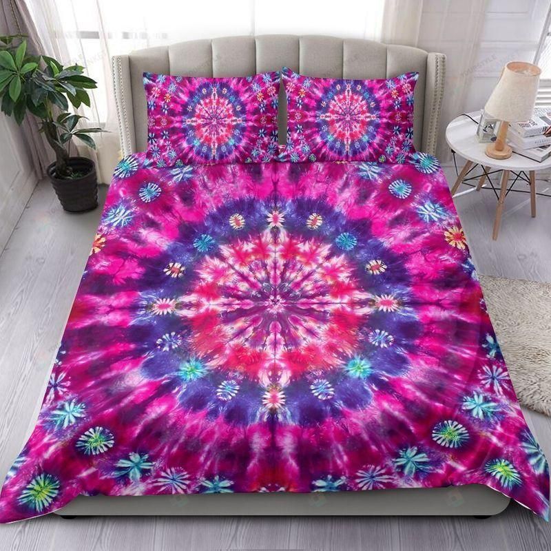 Pink Tie Dye  Duvet Cover Bedding Set