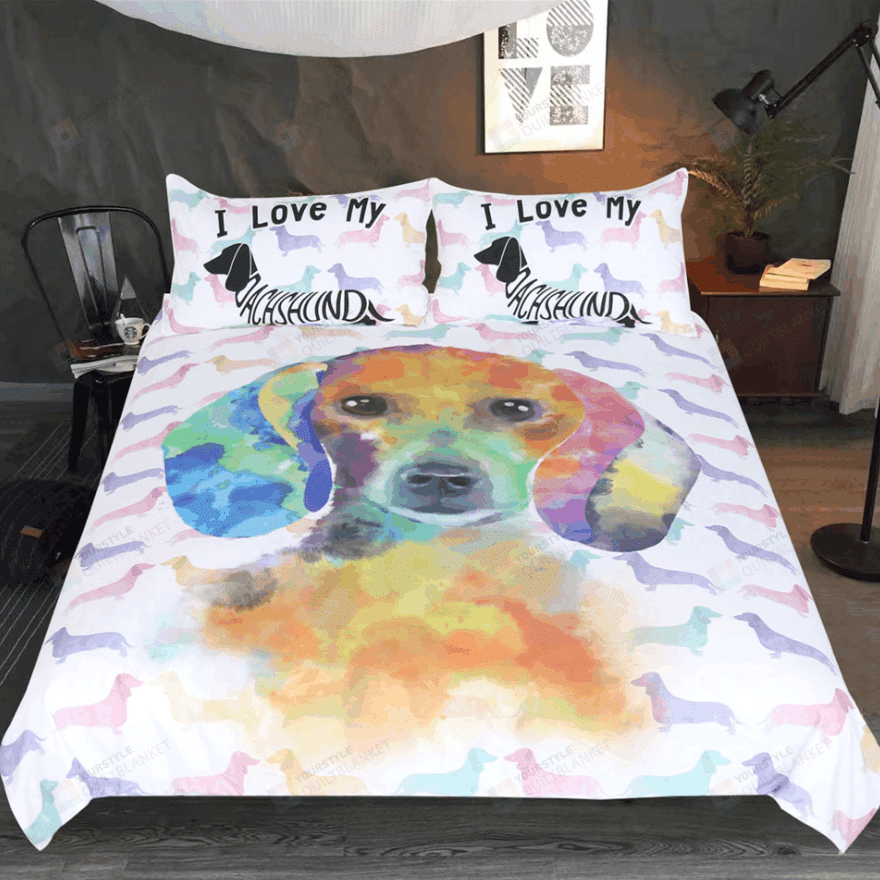 I Love My Dachshund Bedding Set DHC0201202108TD