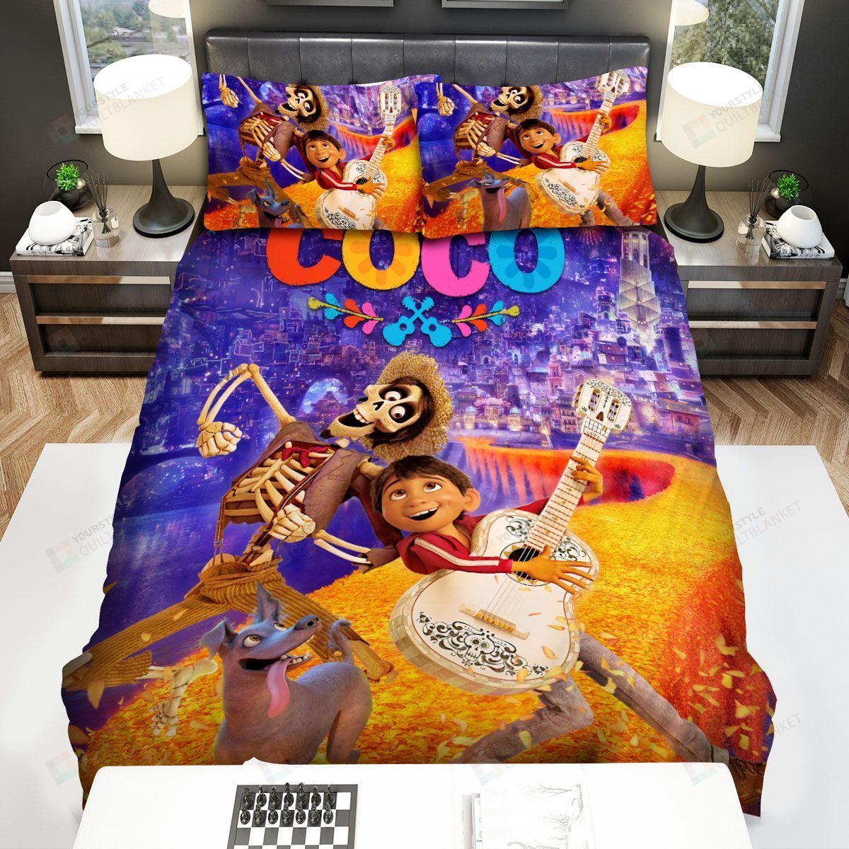 Coco Characters Bed Sheets Spread Comforter Duvet Cover Bedding Sets
