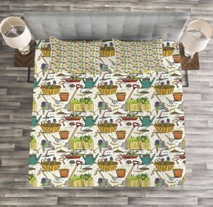 Gardening Cotton Bed Sheets Spread Comforter Duvet Cover Bedding Sets