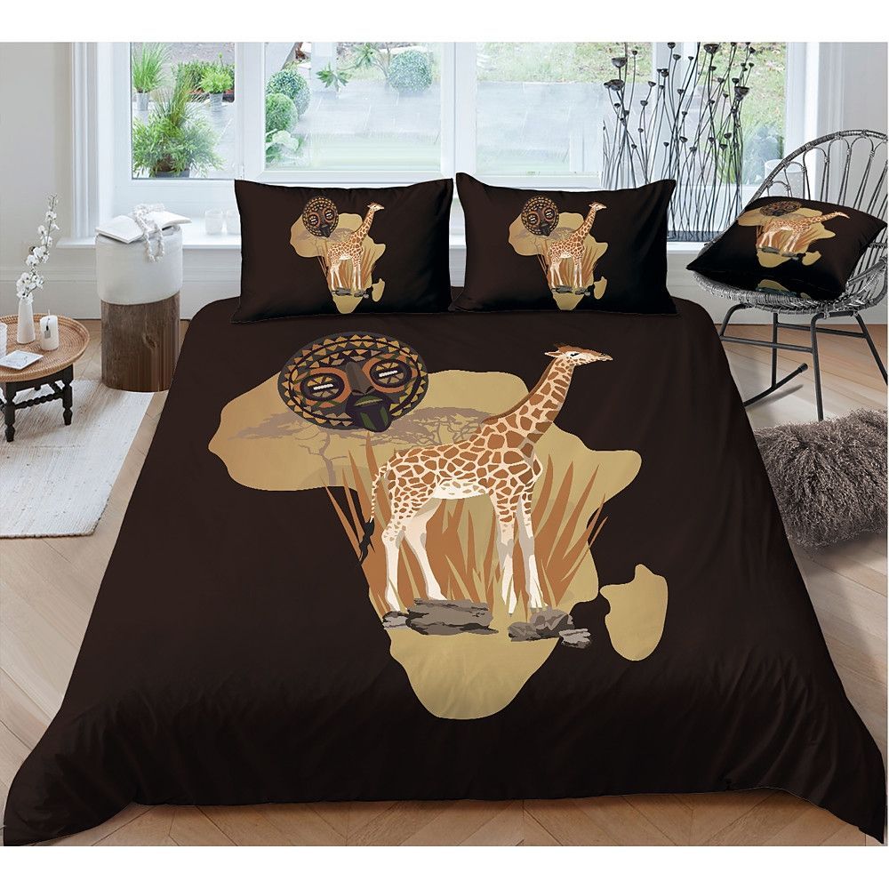 Giraffe Bedding Set Bed Sheets Spread Comforter Duvet Cover Bedding Sets