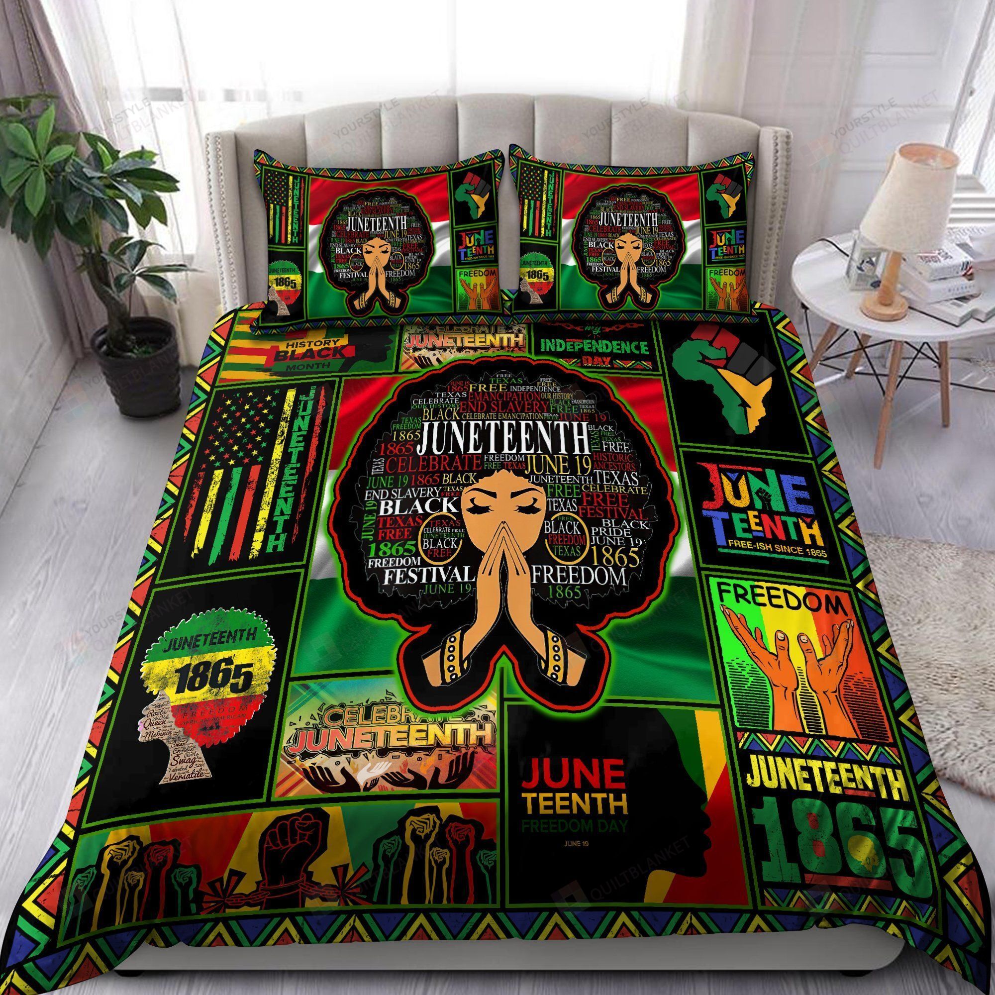 Africa JuneTeeth Bedding Set Bed Sheets Spread Comforter Duvet Cover Bedding Sets