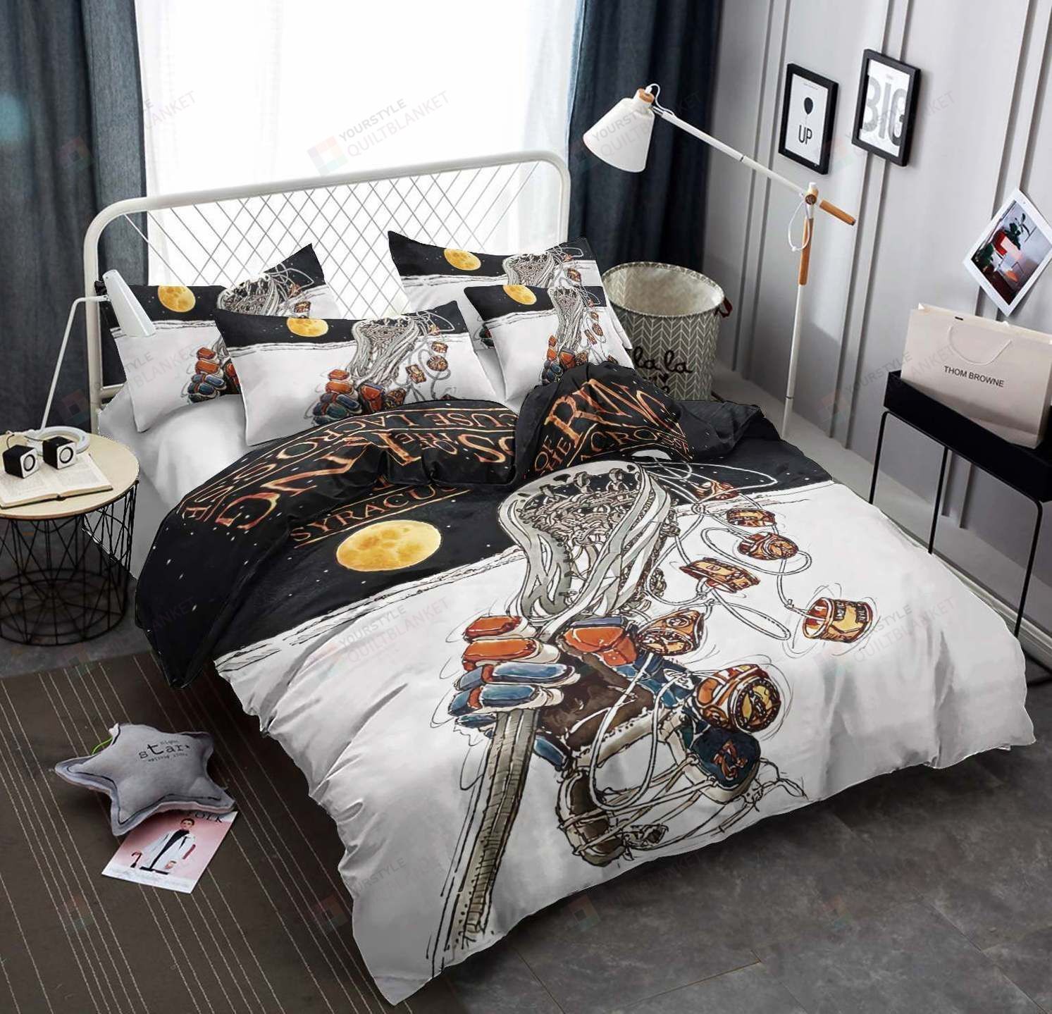 Lacrosse Cotton Bed Sheets Spread Comforter Duvet Cover Bedding Sets