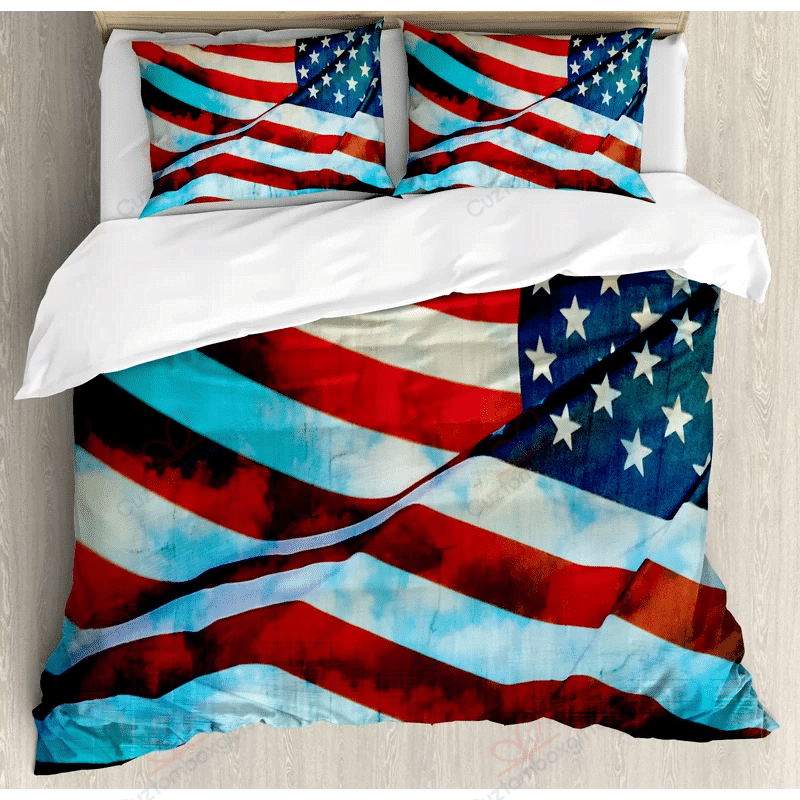 American Flag Bedding Set Bed Sheets Spread Comforter Duvet Cover Bedding Sets