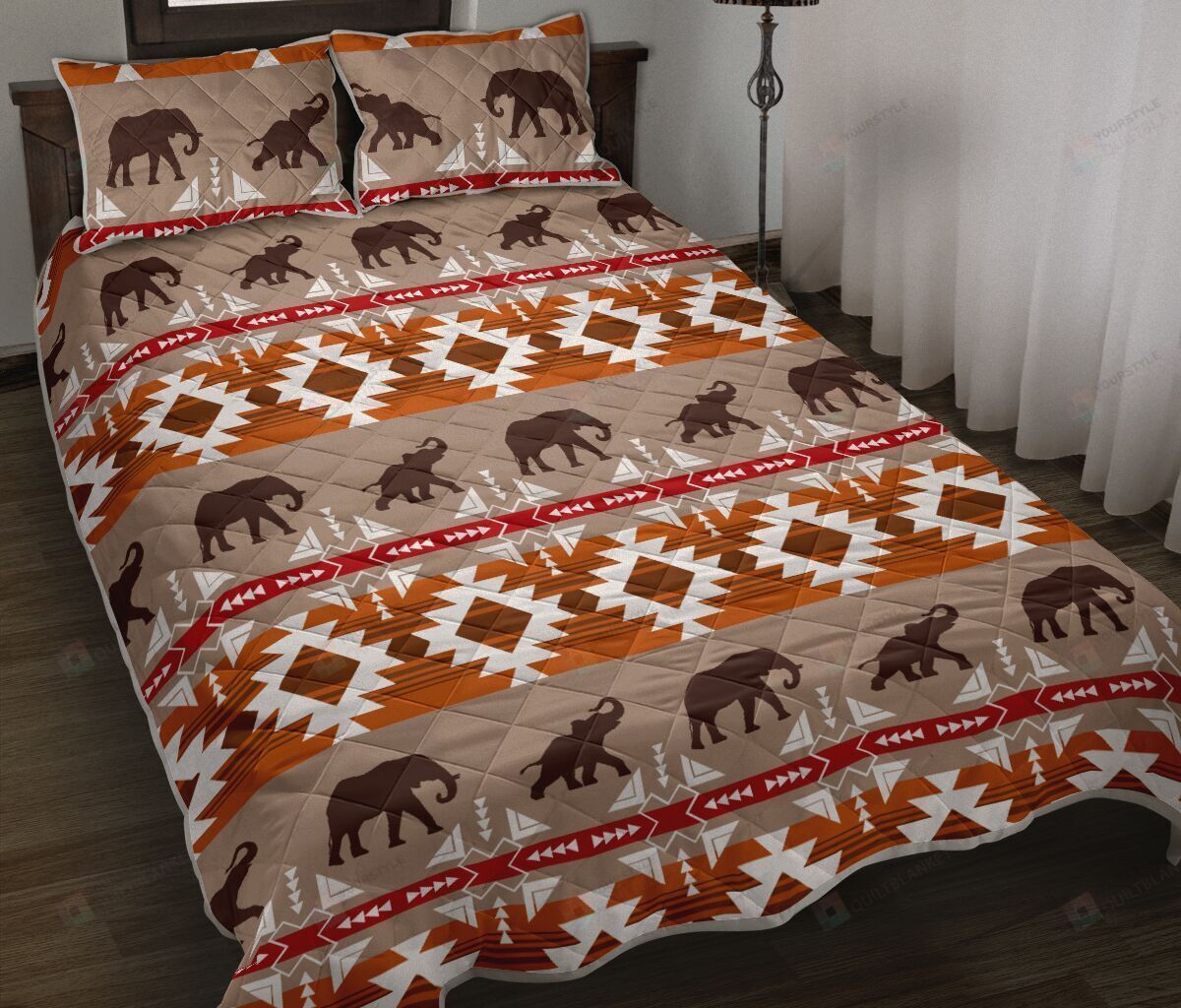 Elephant Quilt Bedding Set