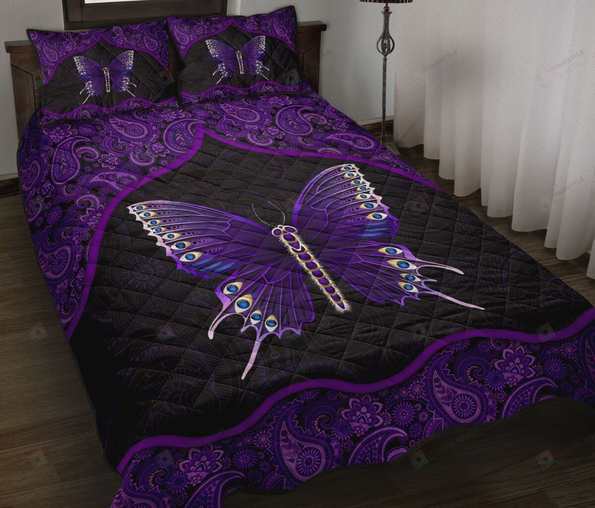 Butterfly Quilt Bedding Set