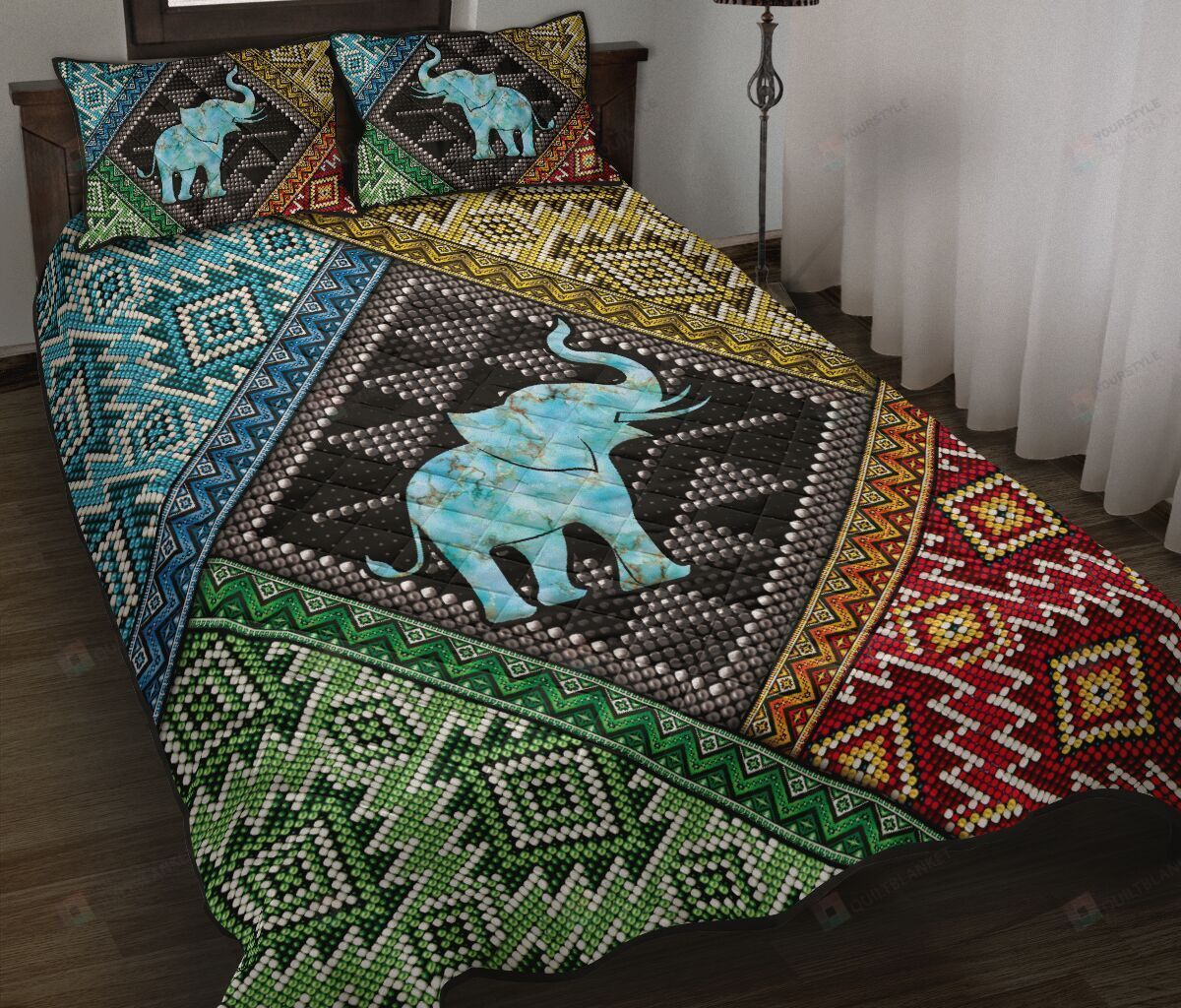 Elephant Quilt Bedding Set