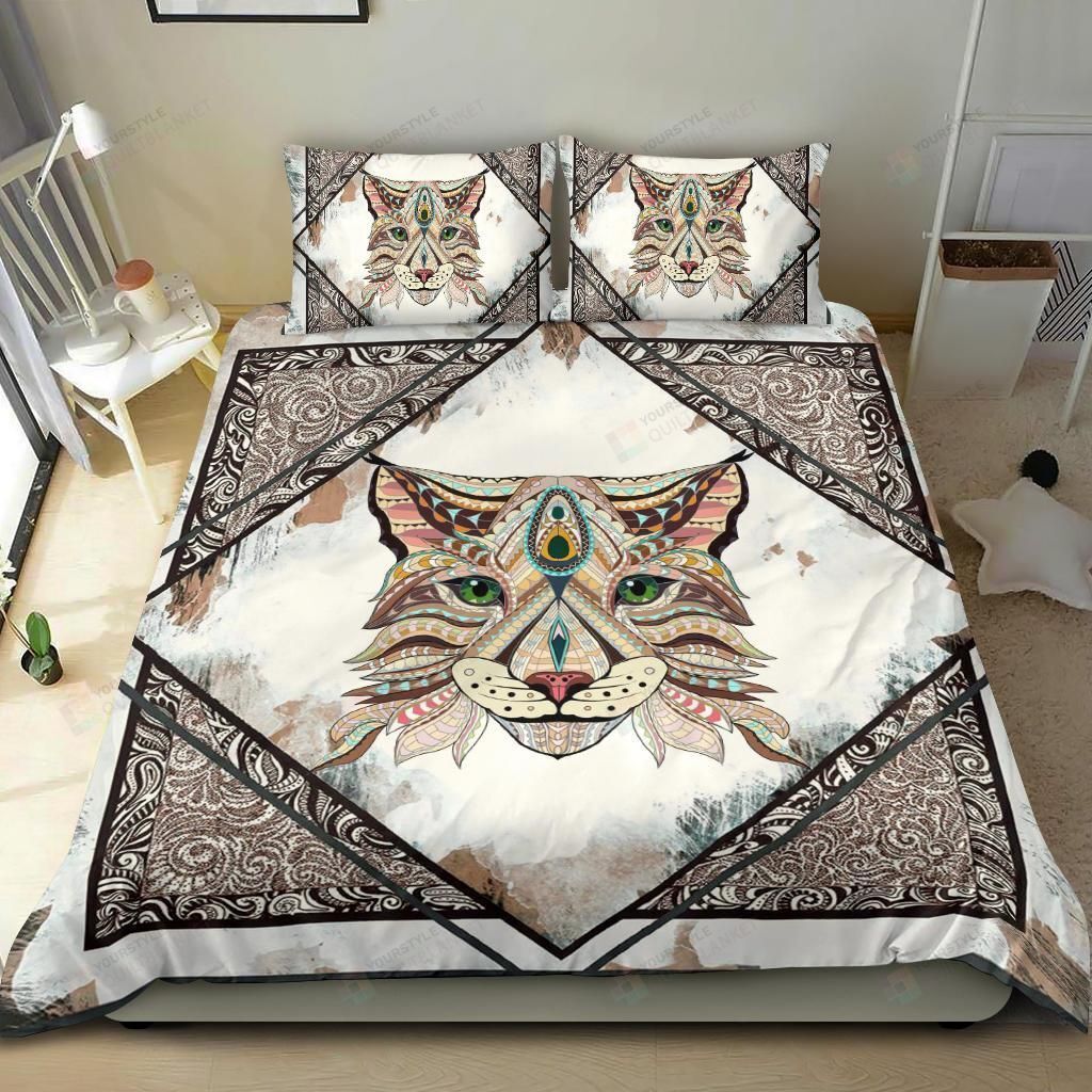 Cat Cotton Bed Sheets Spread Comforter Duvet Cover Bedding Sets