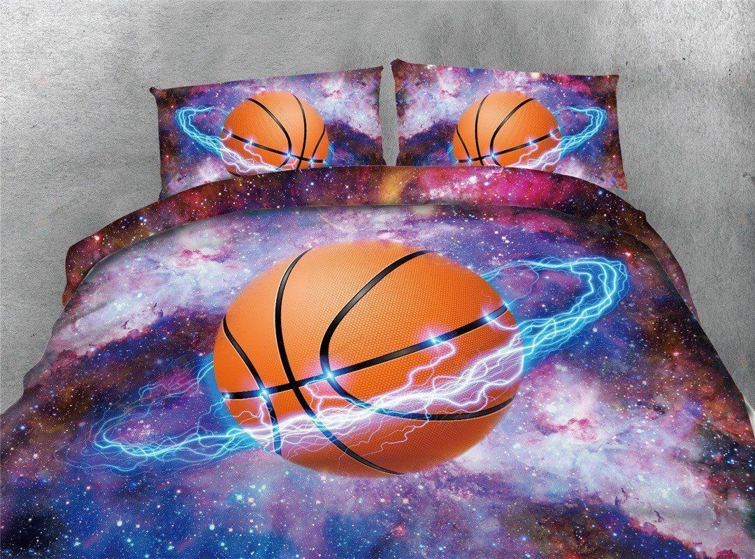 Basketball Cotton Bed Sheets Spread Comforter Duvet Cover Bedding Sets