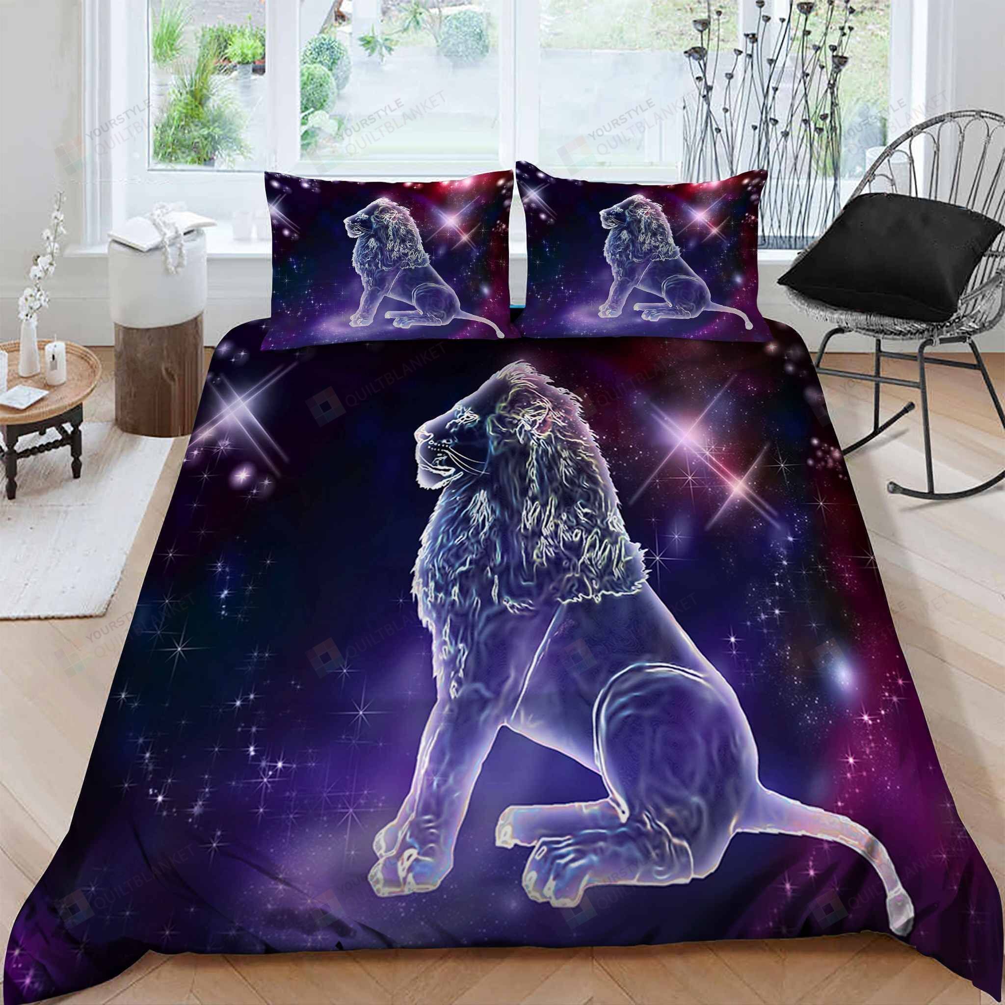 Leo Cotton Bed Sheets Spread Comforter Duvet Cover Bedding Sets