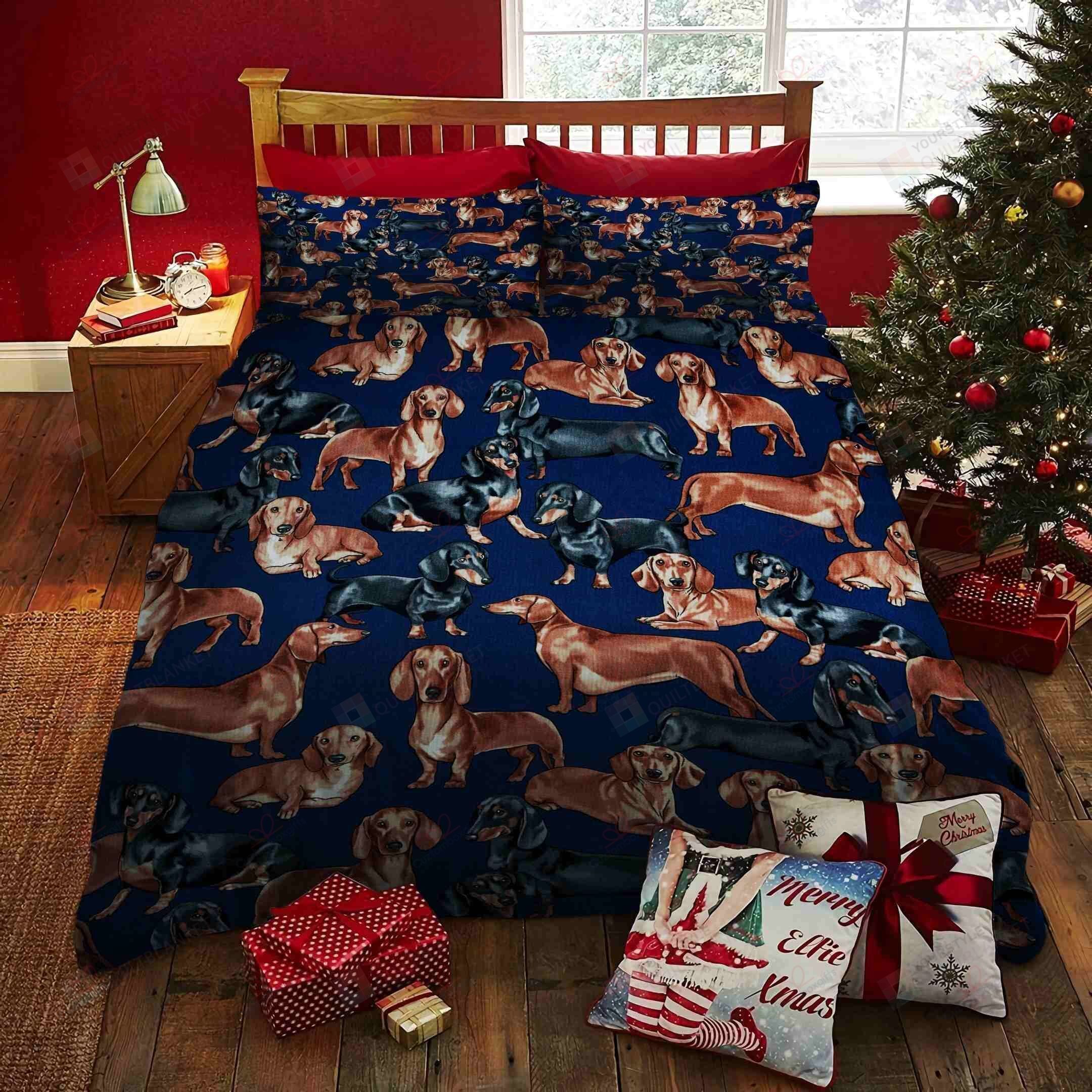 Dachshund Dog Bedding Set Bed Sheets Spread Comforter Duvet Cover Bedding Sets