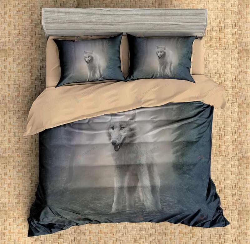 Wolf Cotton Bed Sheets Spread Comforter Duvet Cover Bedding Sets