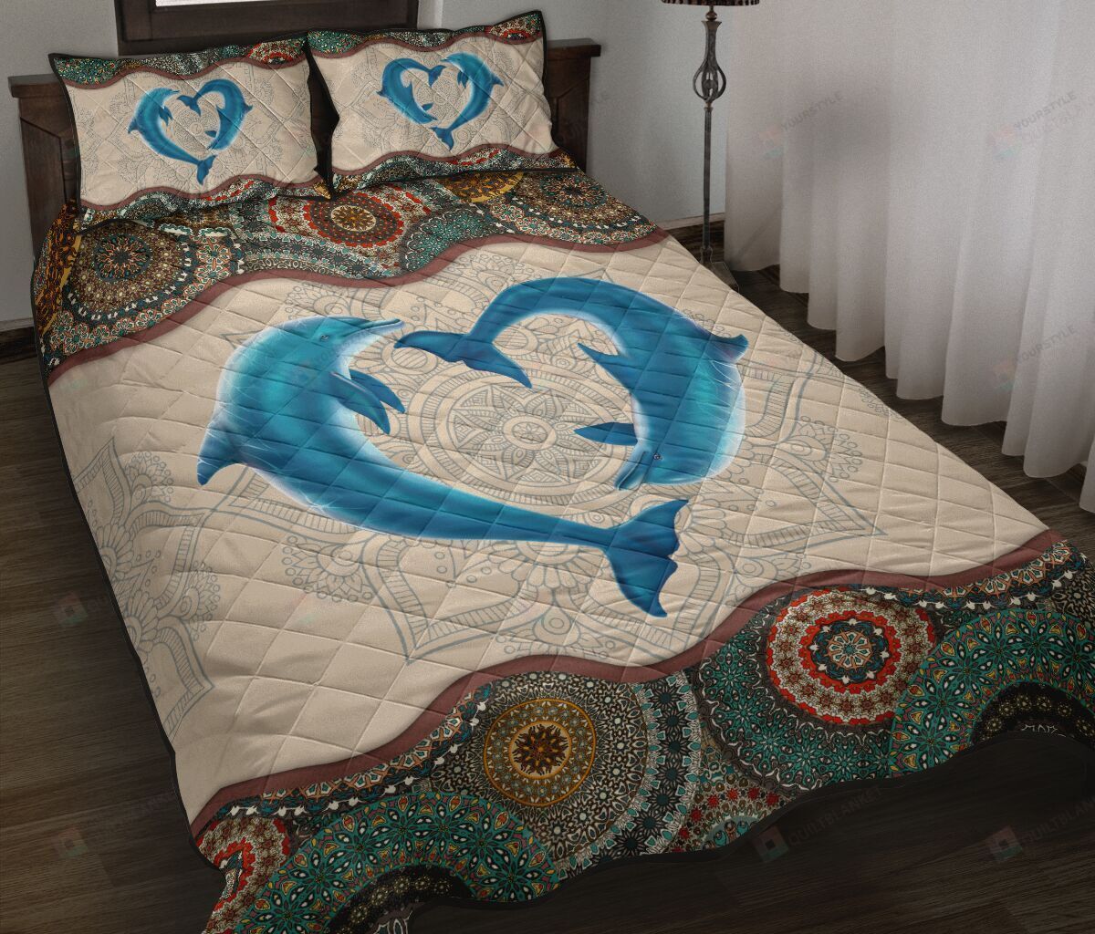 Dolphin Quilt Bedding Set