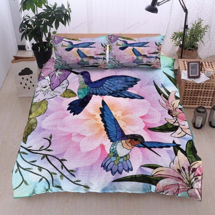 Hummingbird Cotton Bed Sheets Spread Comforter Duvet Cover Bedding Sets