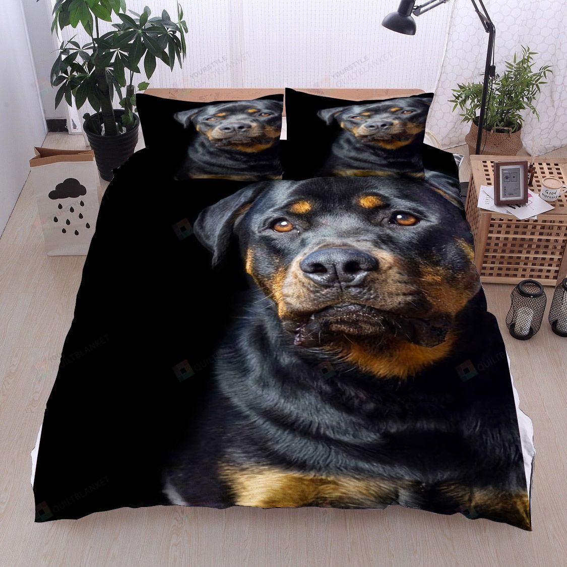 Rottweiler Cotton Bed Sheets Spread Comforter Duvet Cover Bedding Sets
