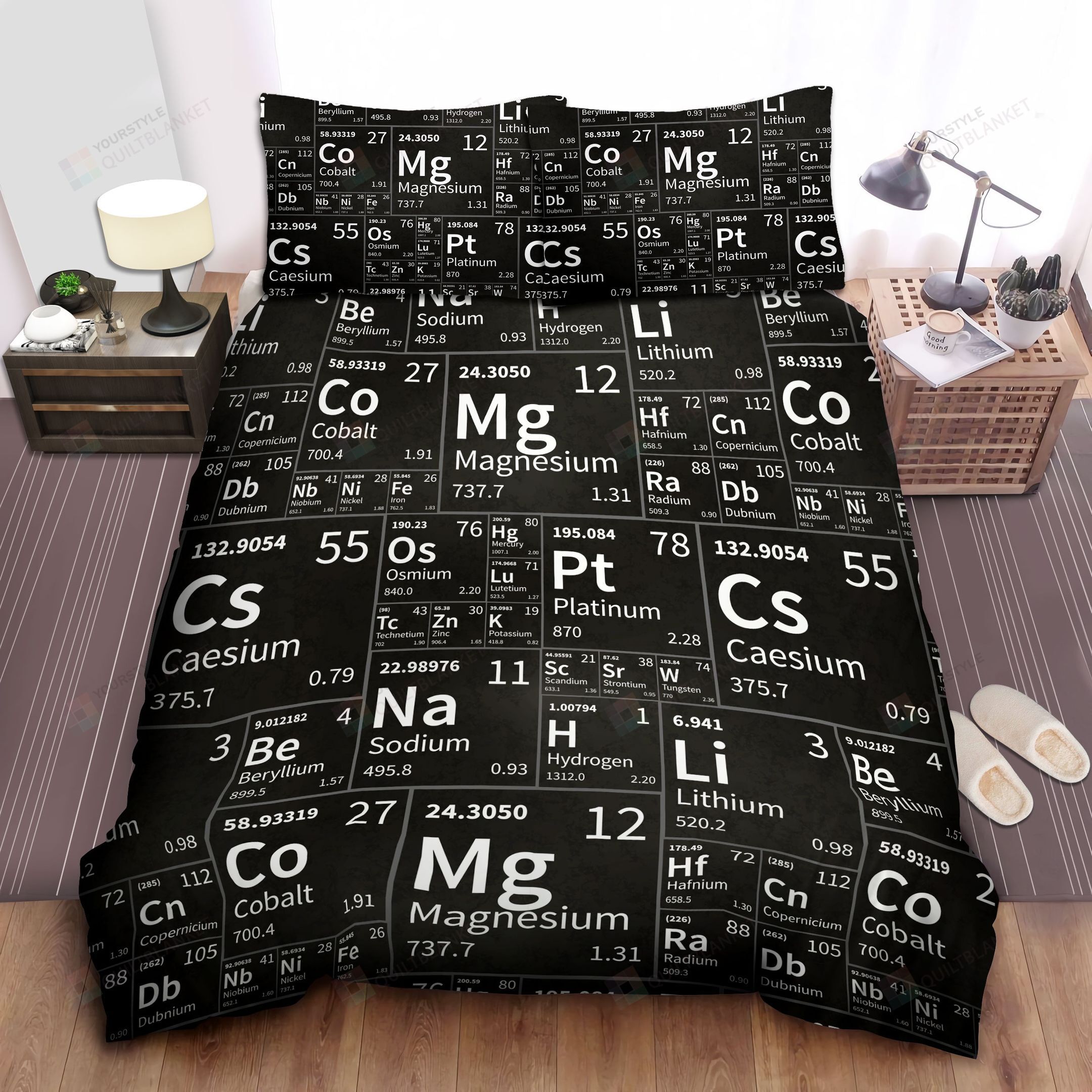 Periodic Table Science 2 Bedding Set (Duvet Cover & Pillow Cases)