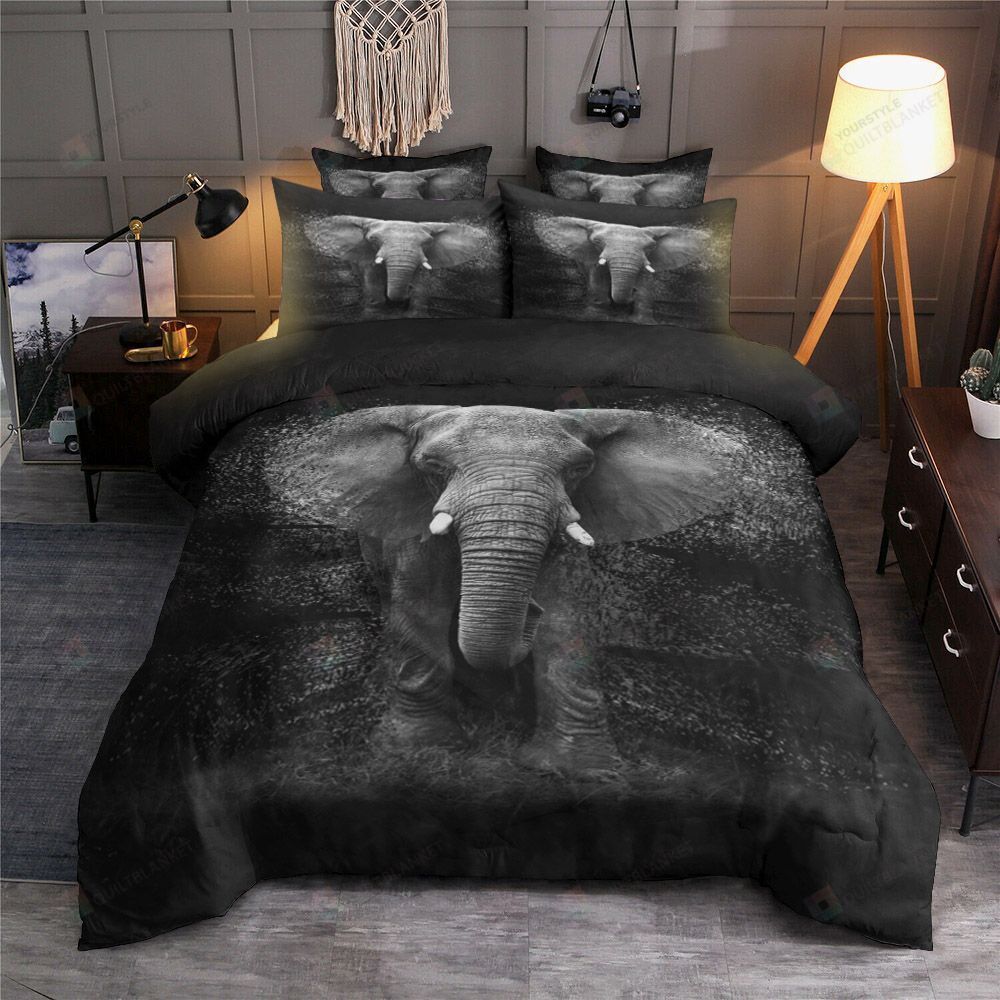 Elephant Cotton Bed Sheets Spread Comforter Duvet Cover Bedding Sets