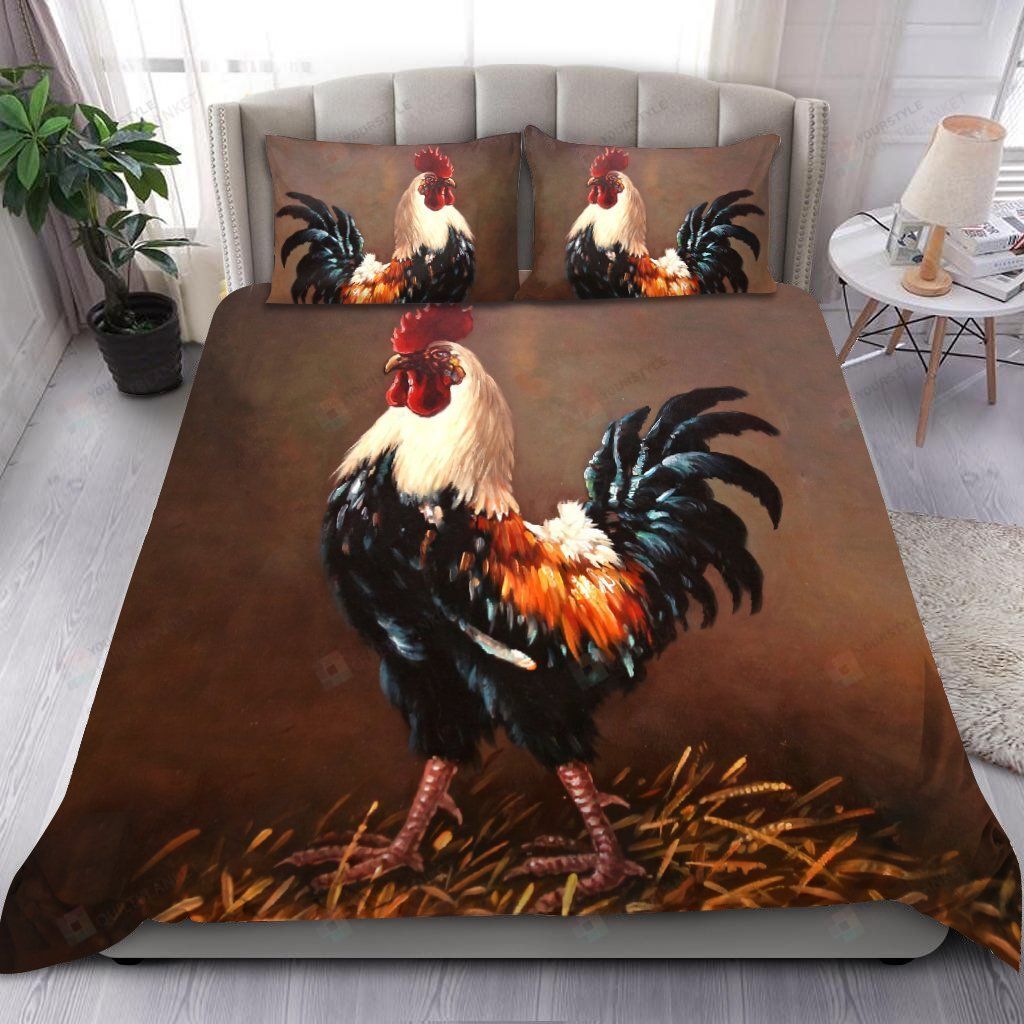 Chicken Art Bedding Set Bed Sheets Spread Comforter Duvet Cover Bedding Sets