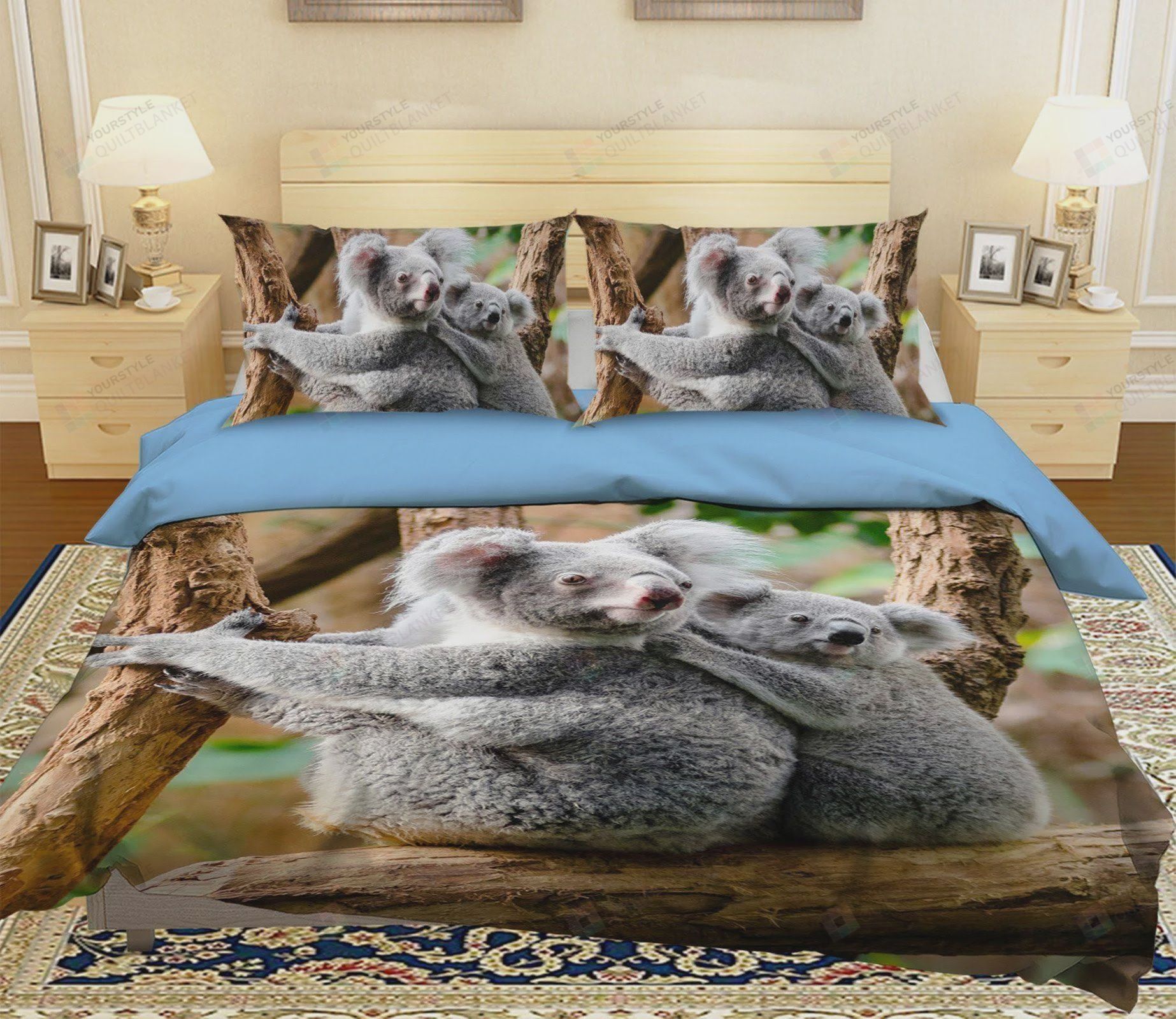 Koala Bedding Set (Duvet Cover & Pillow Cases)