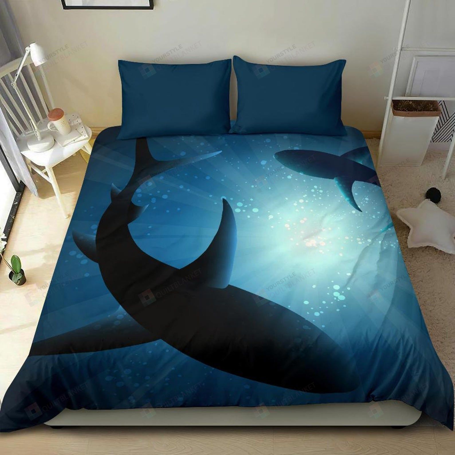 Sharks Bed Sheets Spread Duvet Cover Bedding Sets