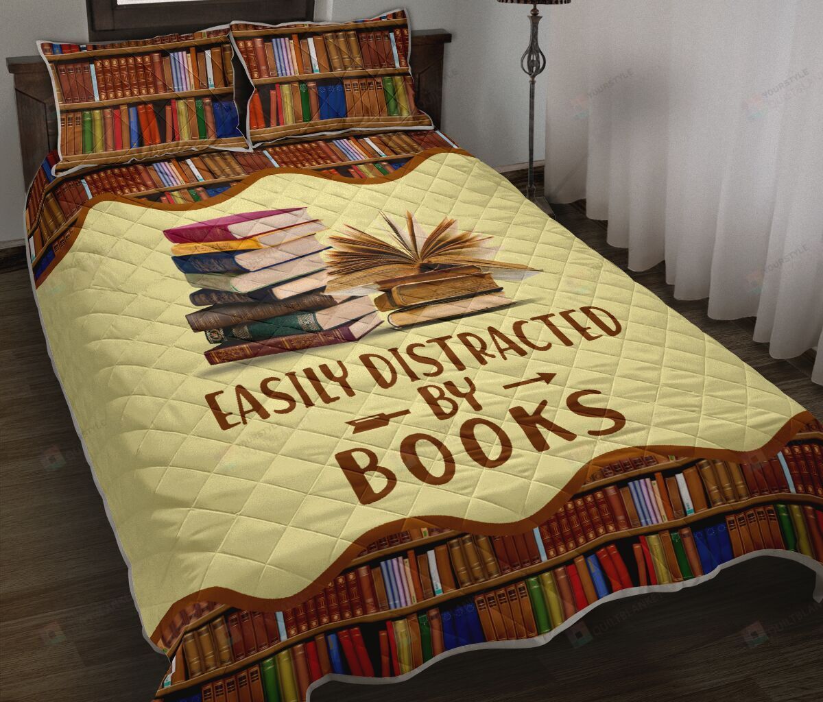 Book Easily Distracted Quilt Bedding Set