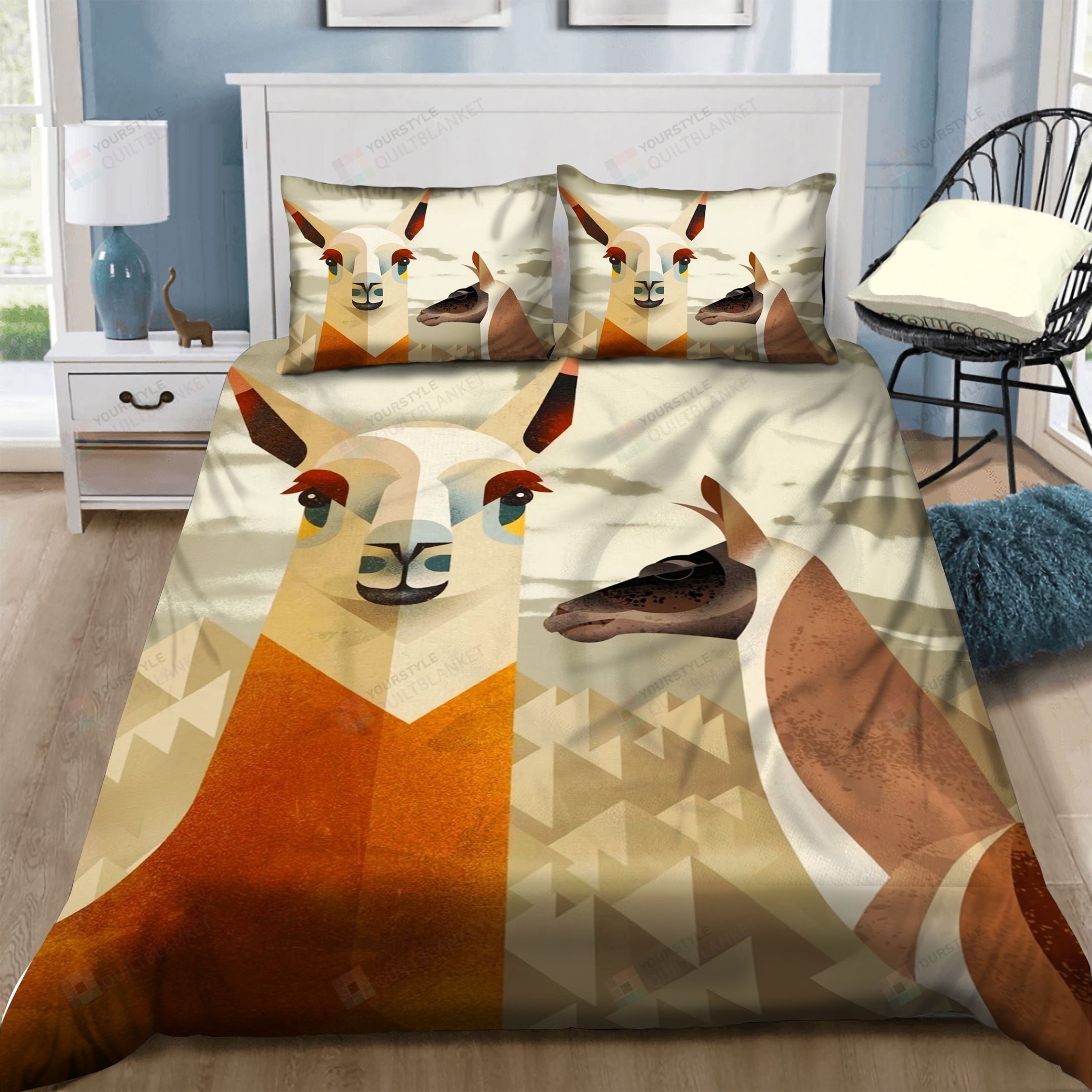 Llama Bedding Set Bed Sheets Spread Comforter Duvet Cover Bedding Sets