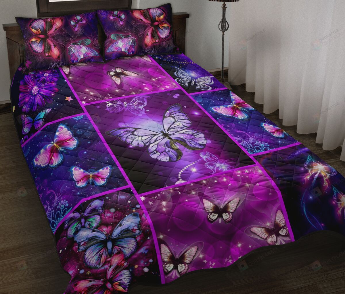 Butterfly Quilt Bedding Set