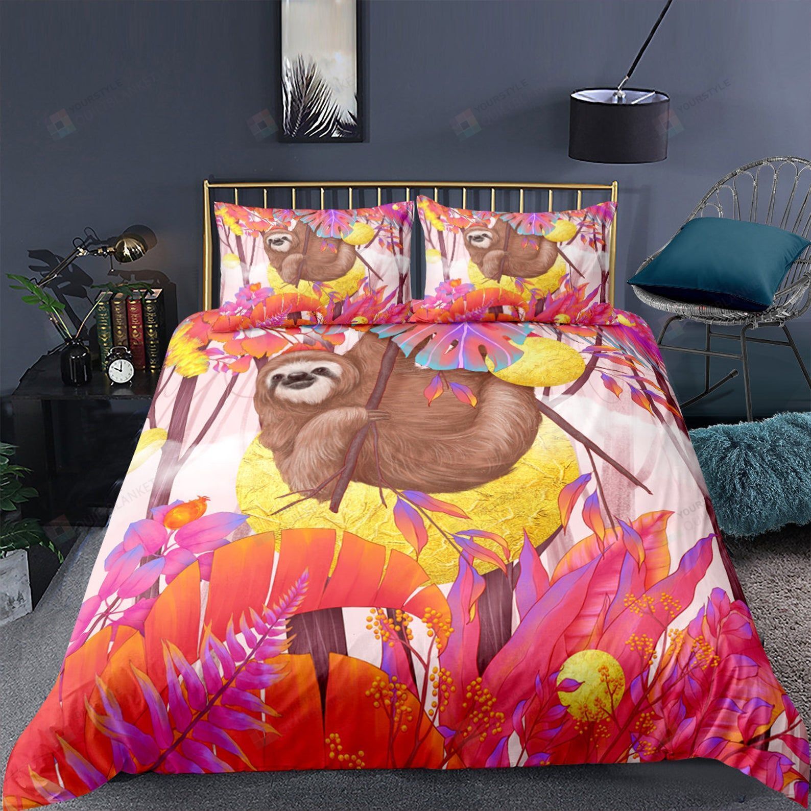 Sloth Bed Sheets Duvet Cover Bedding Sets