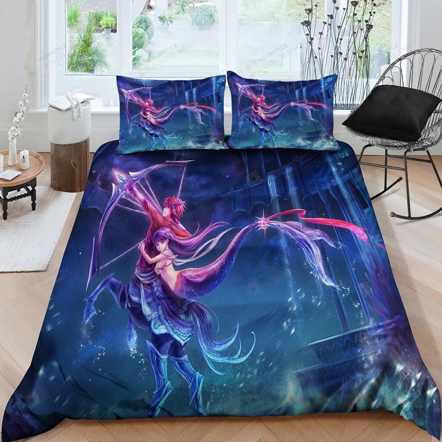 Sagittarius Cotton Bed Sheets Spread Comforter Duvet Cover Bedding Sets