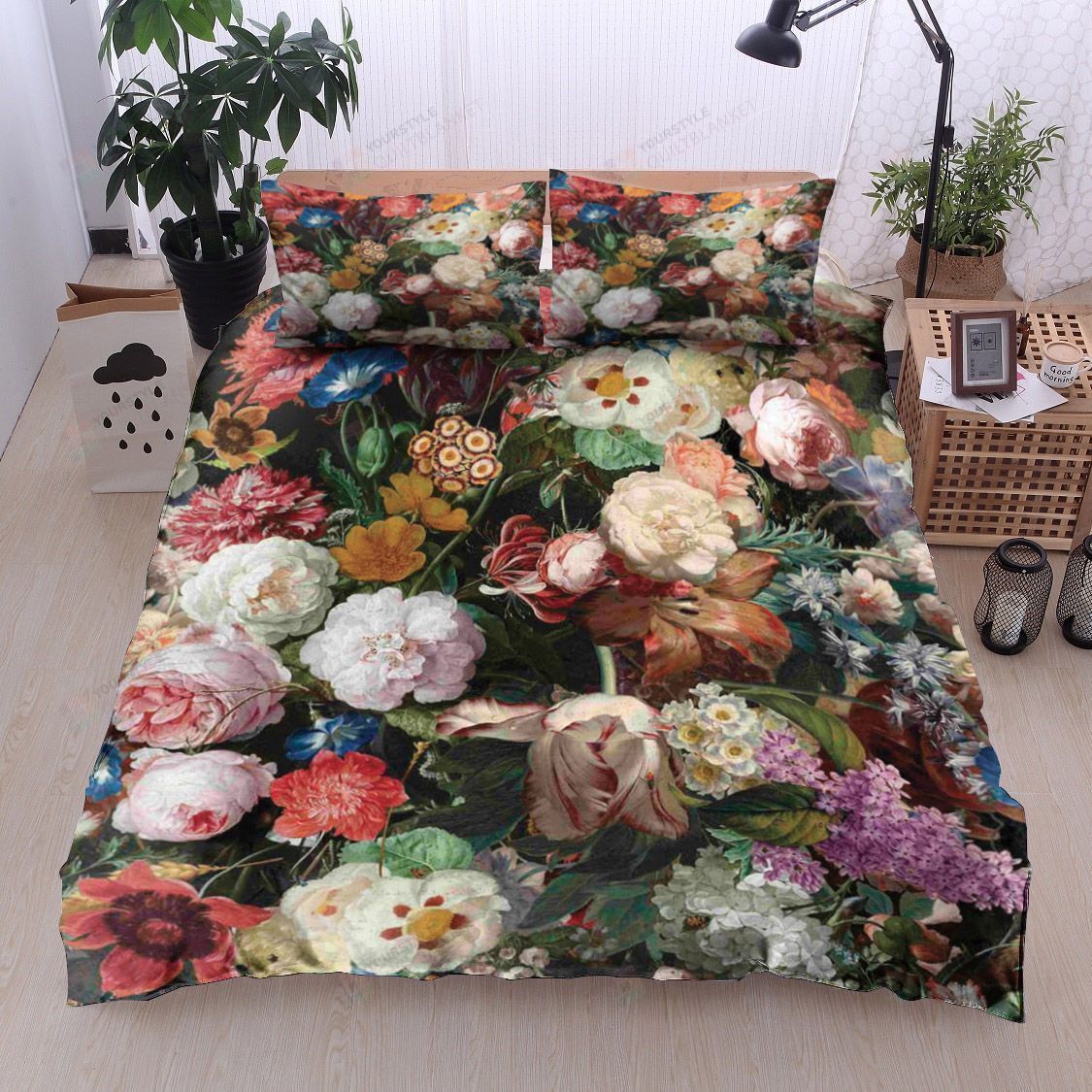 Flower Cotton Bed Sheets Spread Comforter Duvet Cover Bedding Sets