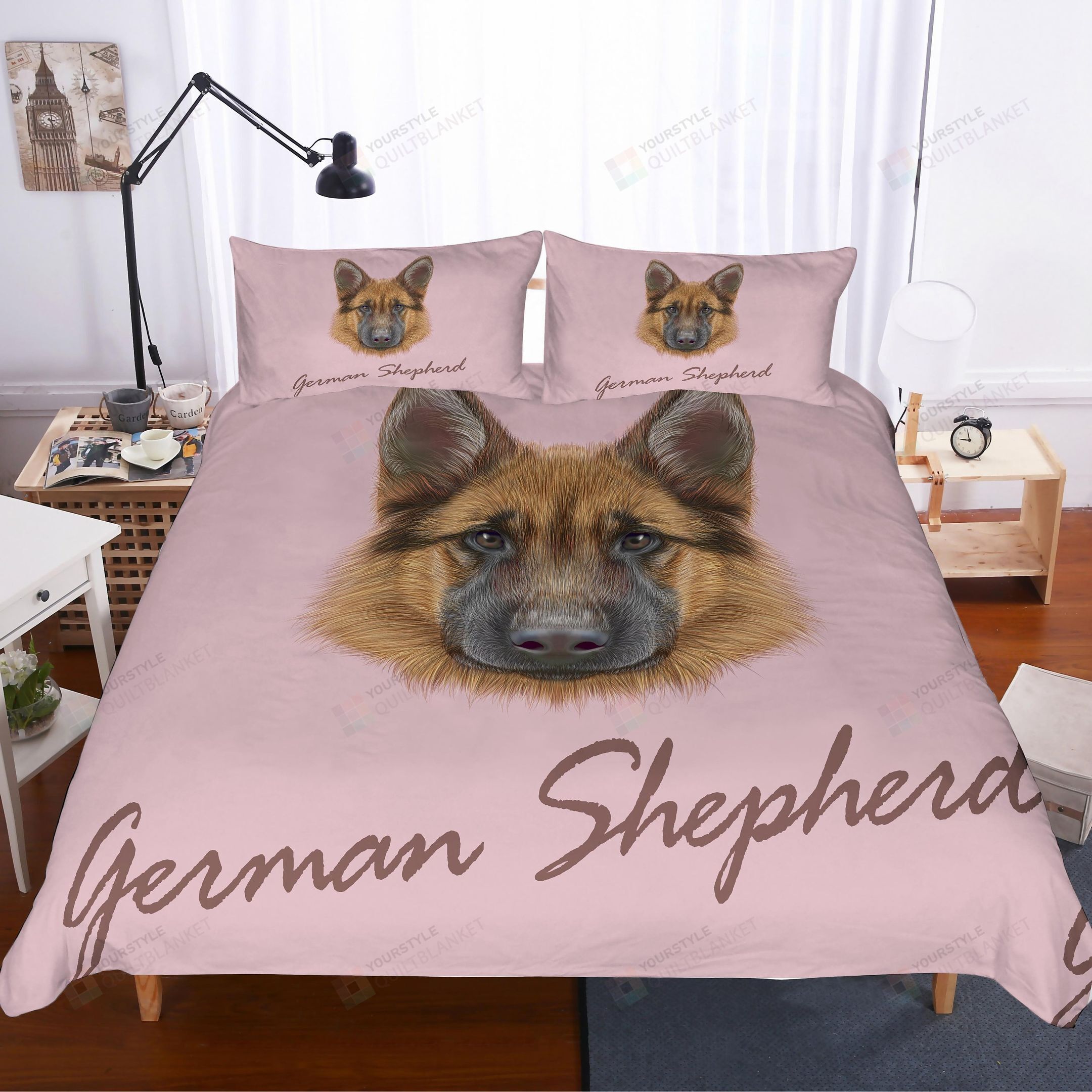 German Shepherd Bed Sheets Spread Comforter Duvet Cover Bedding Sets