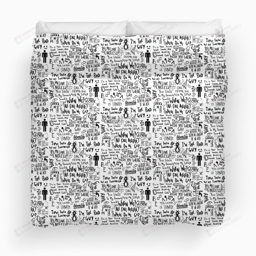 Billie Eilish Songs Duvet Cover Bedding Set