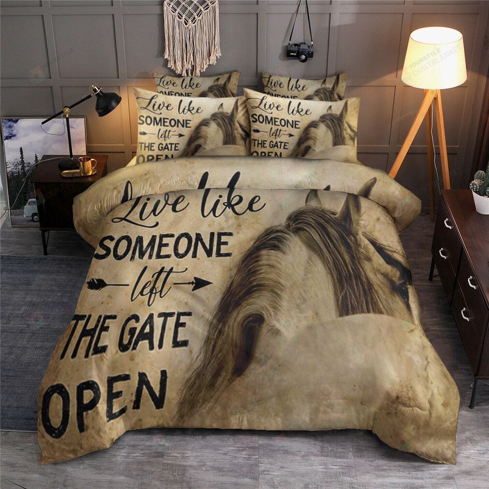 Horse Cotton Bed Sheets Spread Comforter Duvet Cover Bedding Sets