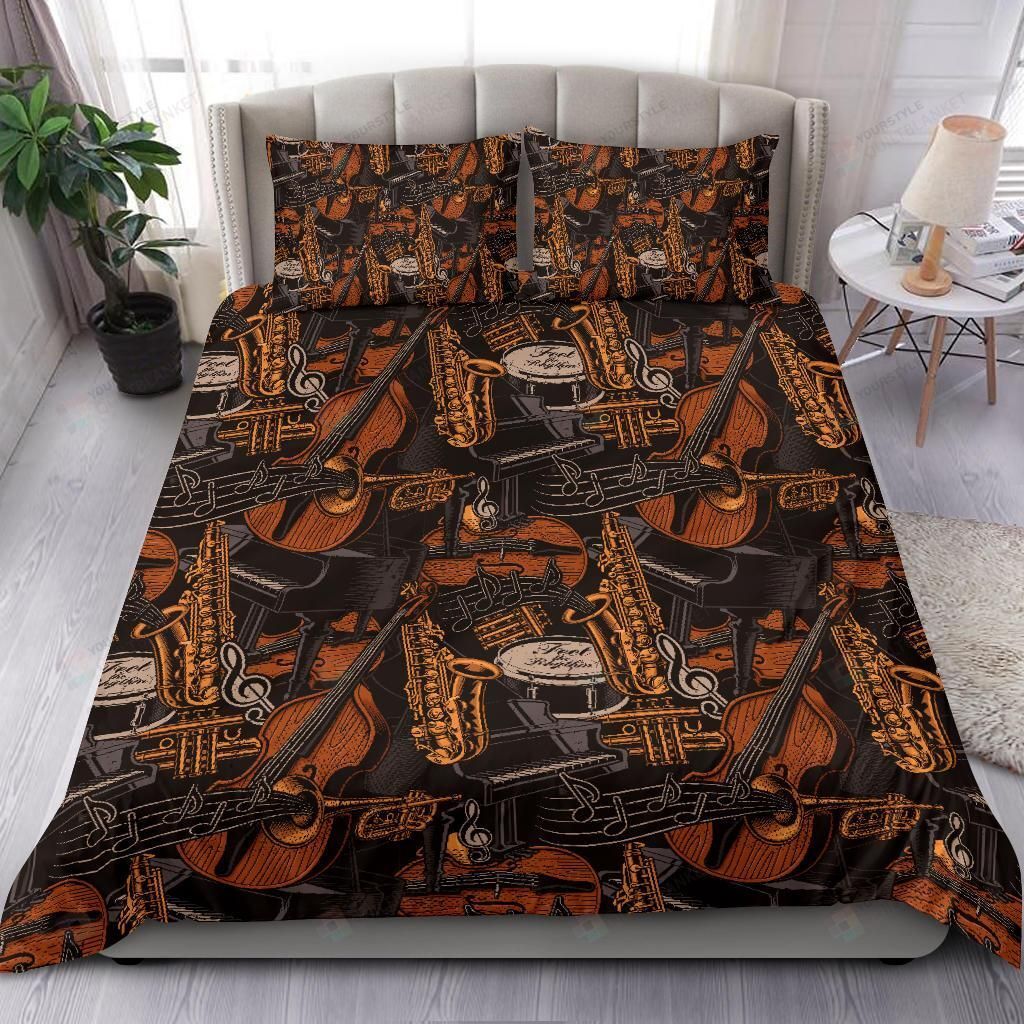 Music Instruments Art Duvet Cover Bedding Set