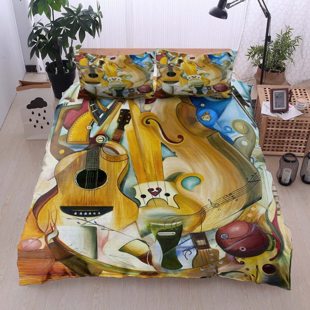 Music Cotton Bed Sheets Spread Comforter Duvet Cover Bedding Sets