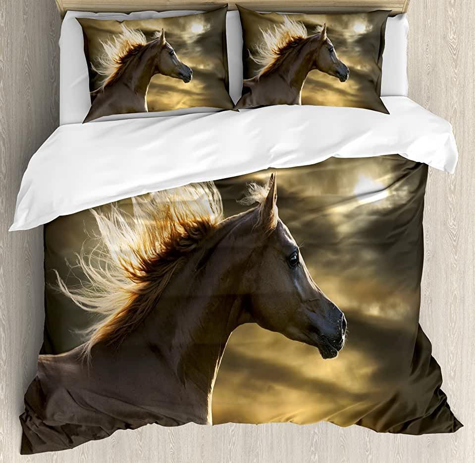 Horse Bedding Set Bed Sheets Spread Comforter Duvet Cover Bedding Sets