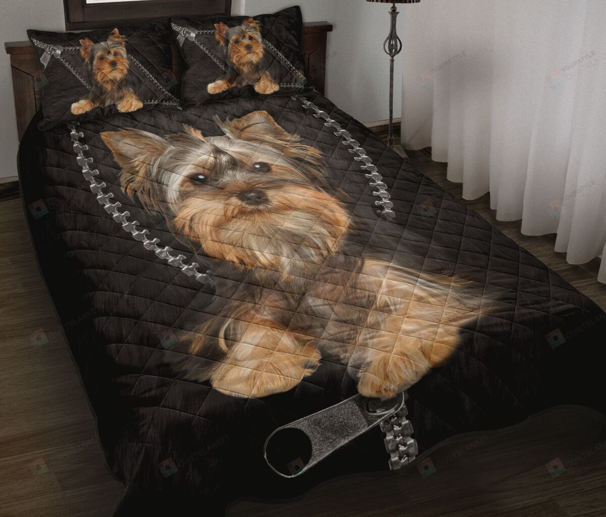 Yorkshire Terrier Love Quilt Bedding Set