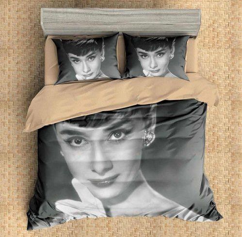 Audrey Hepburn 3d Duvet Cover Bedding Set