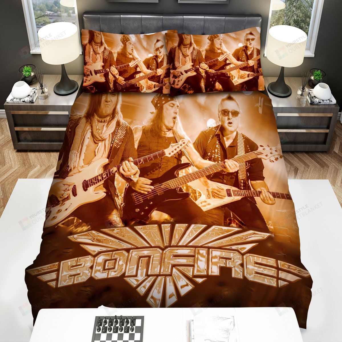 Bonfire Liveshow Bed Sheets Spread Comforter Duvet Cover Bedding Sets