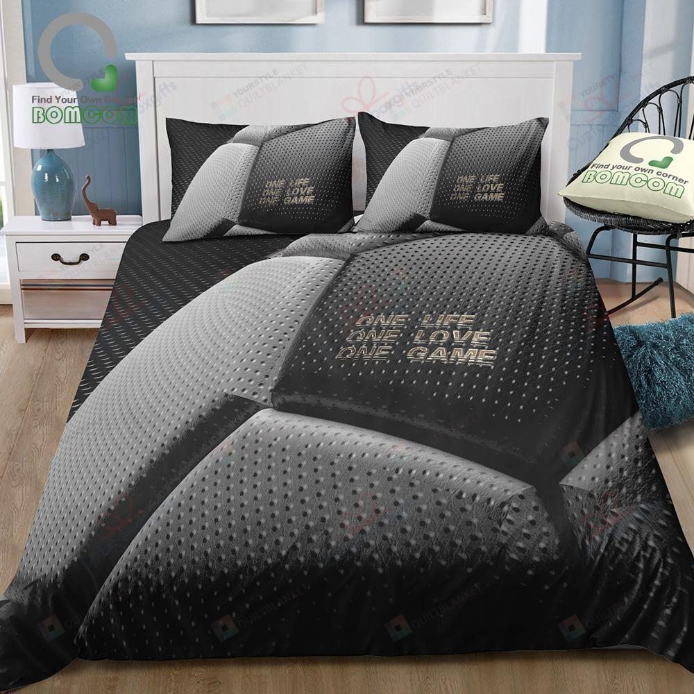 Soccer One Life One Live One Game Bedding Set Bed Sheets Spread Comforter Duvet Cover Bedding Sets